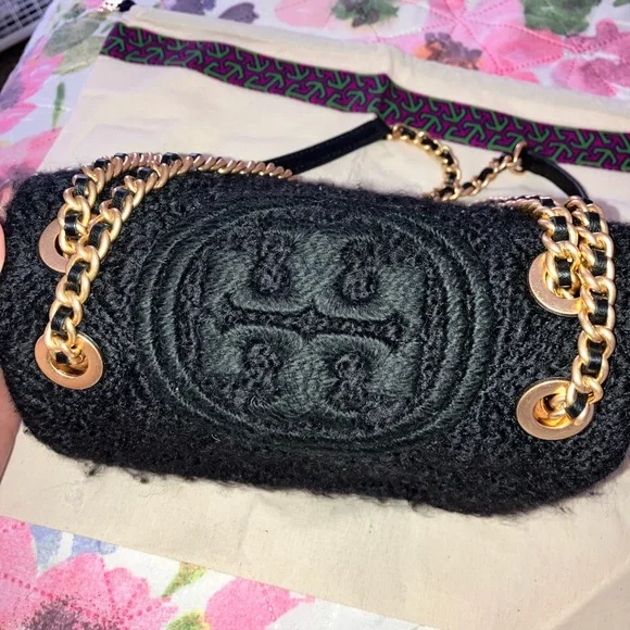 Tory Burch Fleming Small Soft Boucle Convertible Crossbody - Picture 3 of 8